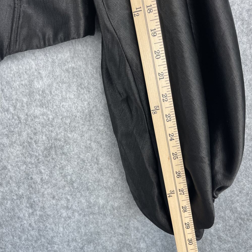 Kilentar Joyo Silk Corset Top Womens 18UK 14US Black Balloon Sleeve Avant Garde - Picture 10 of 16